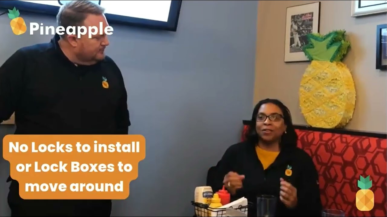 Amazing USA Pineapple's Smart key locker for BnB, Hotel, Apartment Key Exchanges