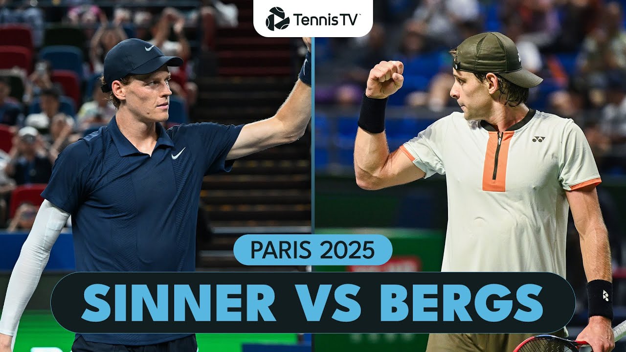 Jannik Sinner Begins His Paris Campaign vs Zizou Bergs | Paris 2025 Highlights
