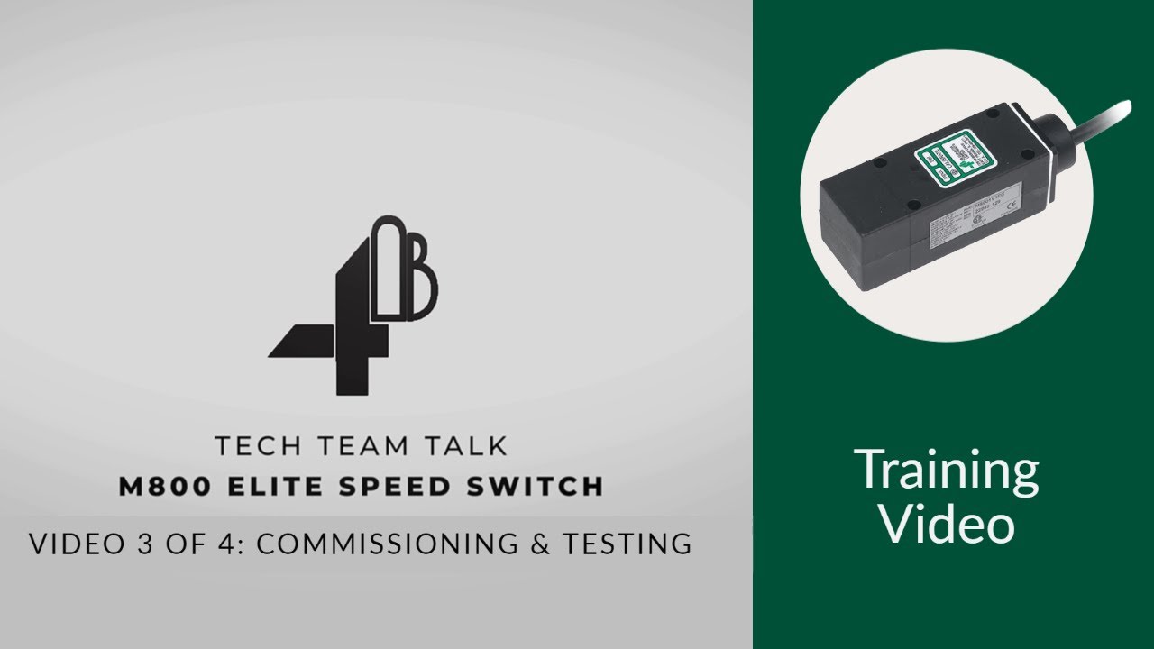 M800 Elite Speed Switch Commissioning & Testing Guide