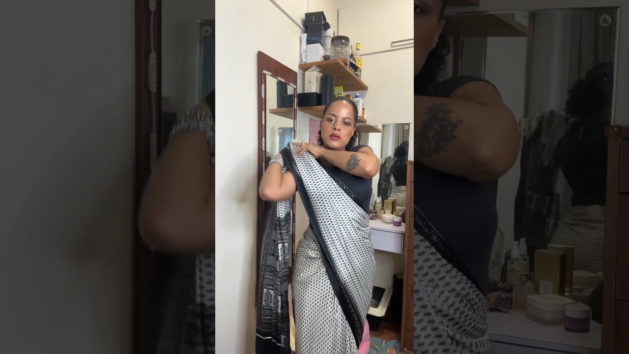 La technique du Sari 🥻 #saree #fashion #india #shorts