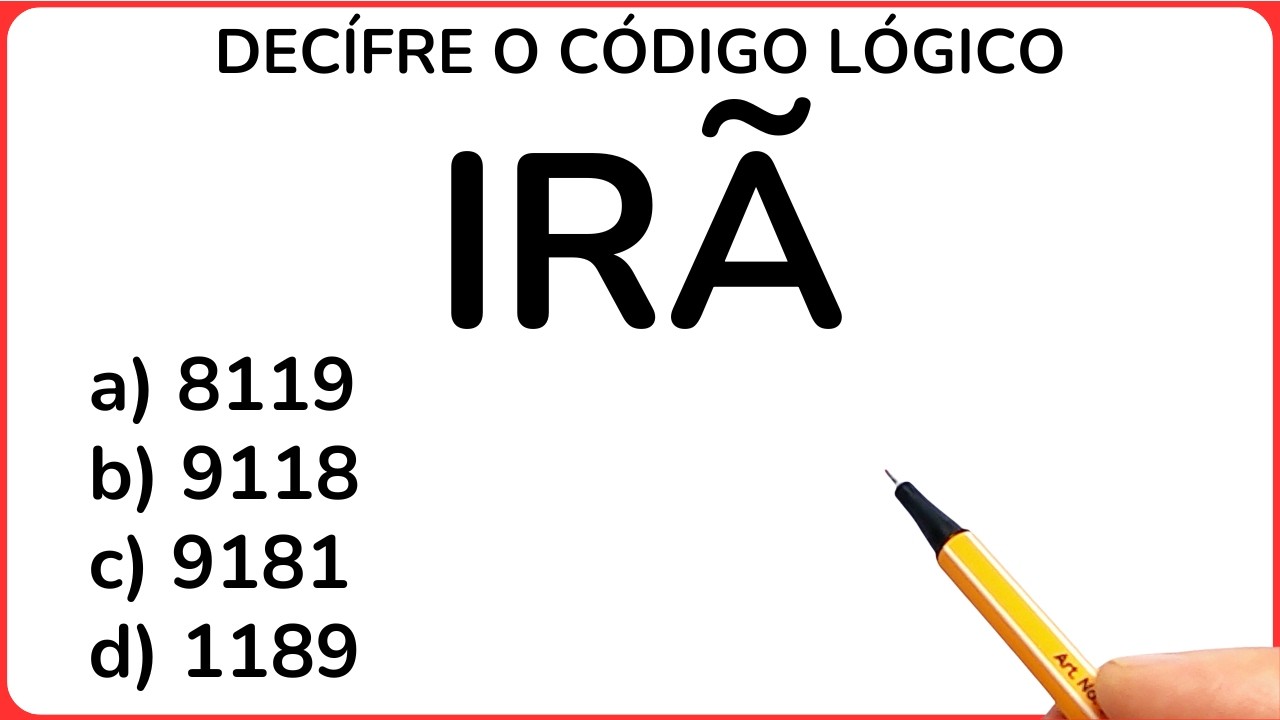 QUAL O CÓDIGO LÓGICO❓ RACIOCÍNIO LÓGICO🔥