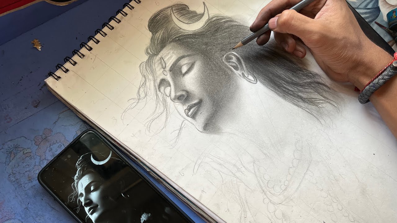 How to draw a Mahadev || Lord Shiva || pencil art 