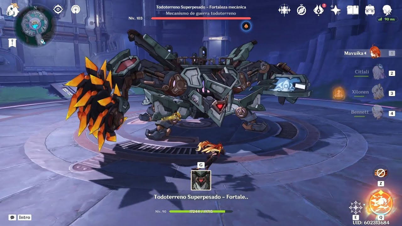 【Genshin Impact】Battle Against Super Heavy Landrover: Mechanized Fortress