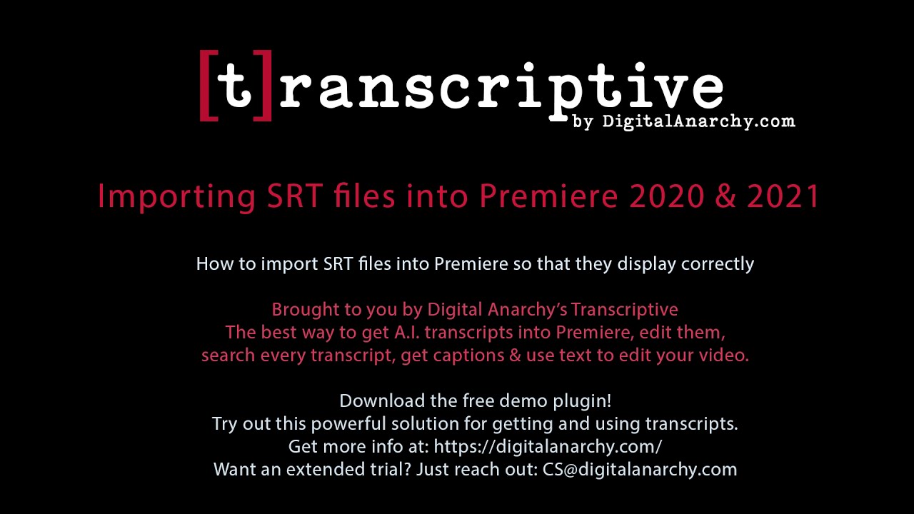 Importing SRT Files and Formatting the Subtitles in Premiere Pro 2020 & 2021