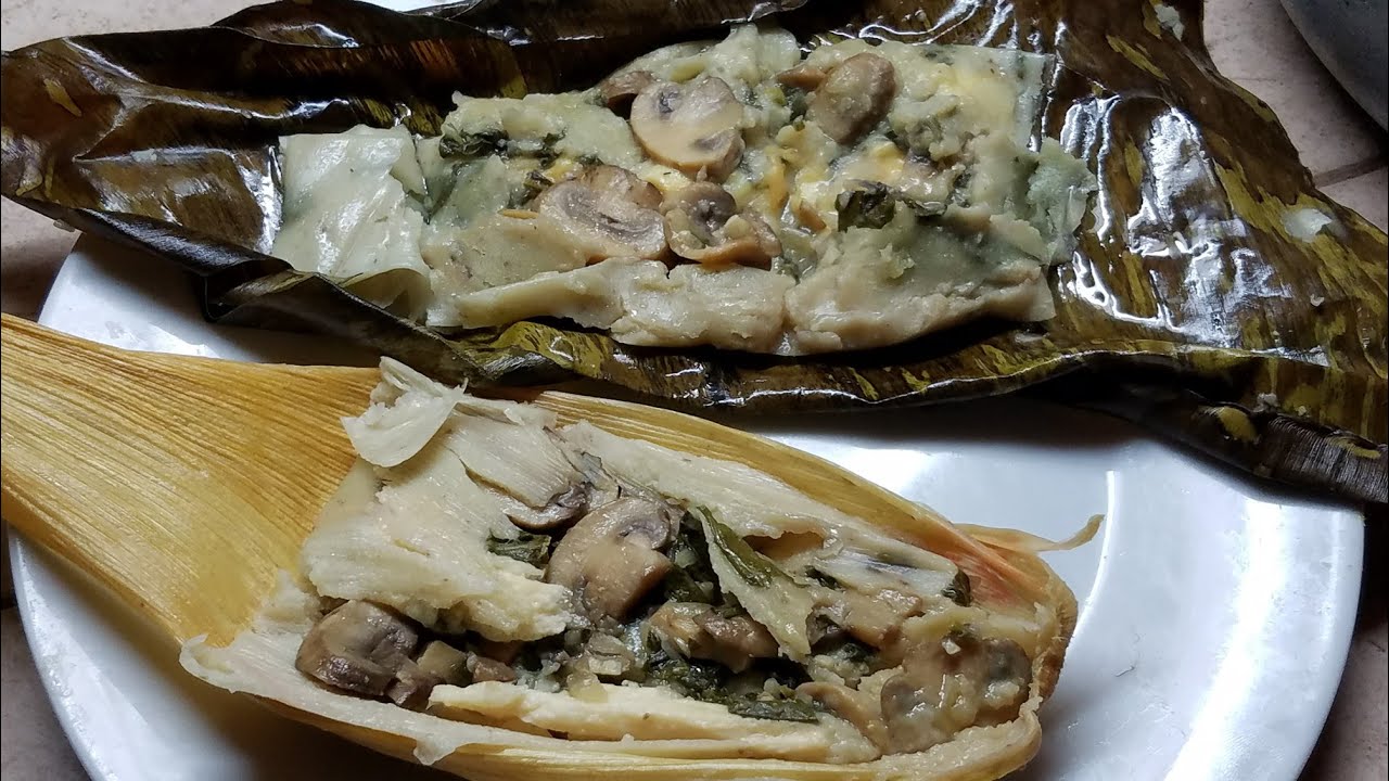 Como hacer tamales de champiñones con queso | ricos y deliciosos | Las Delicias de Lupita.