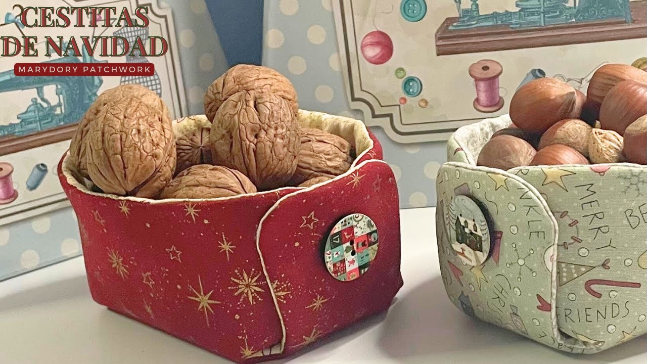 🎄Cestitas para Navidad o para cualquier época del año 🧺 Rápida y con pocos materiales.