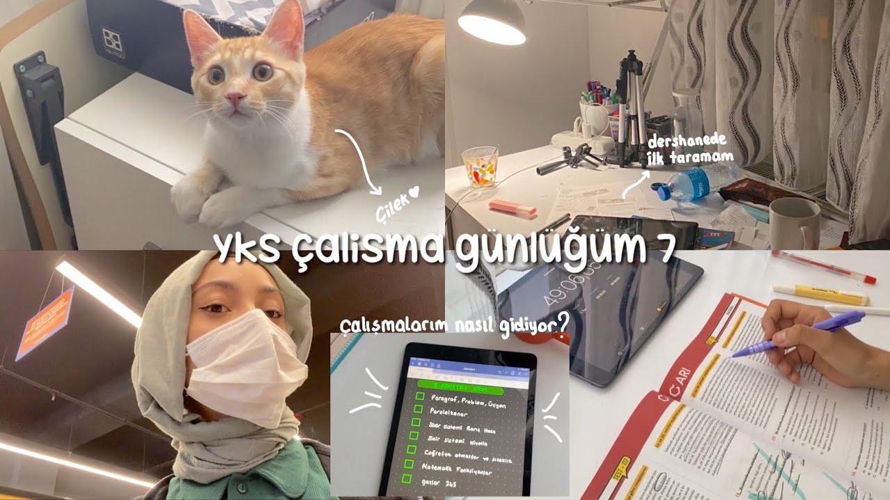 dershanede ilk tarama sınavı || YKS ÇALIŞMA GÜNLÜĞÜM 7 #yks2022