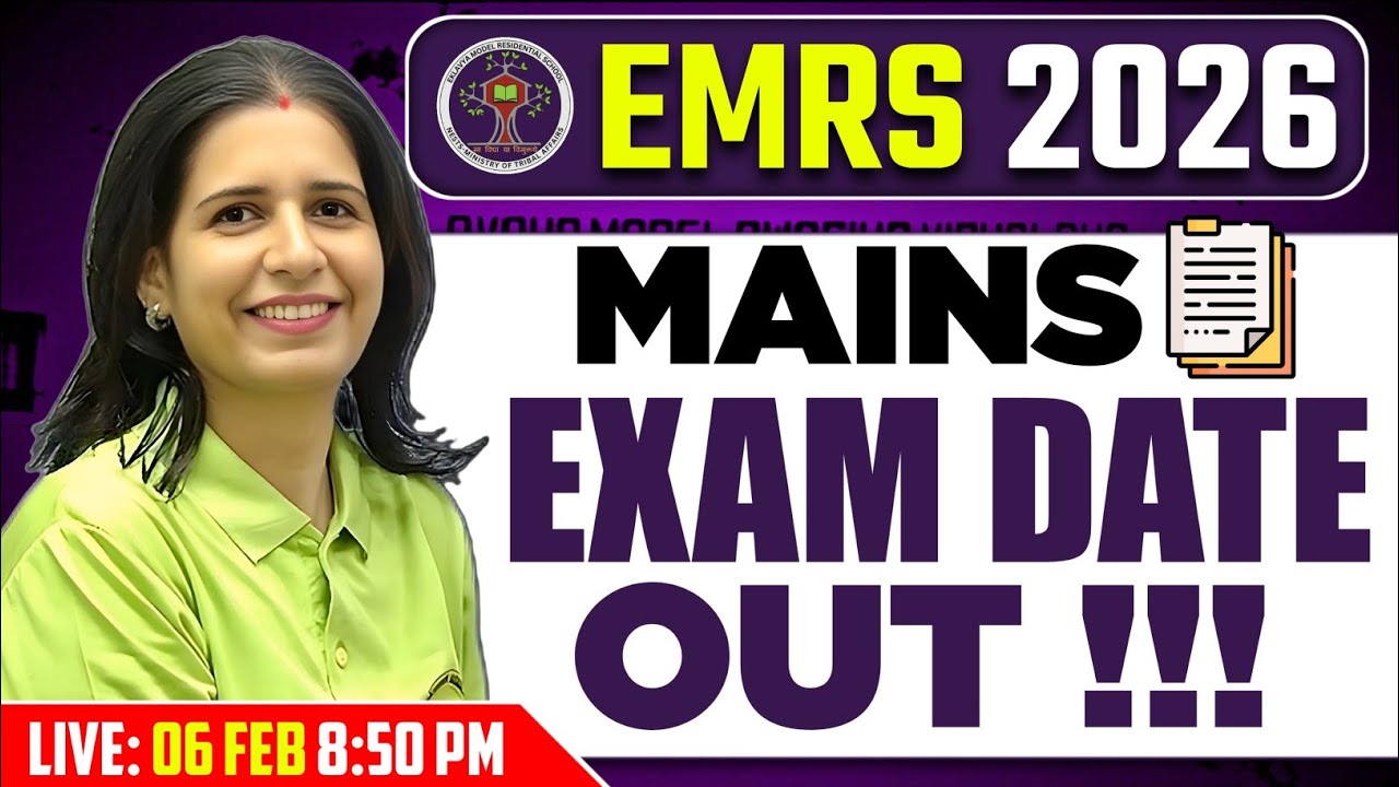 EMRS 2026 Mains Exam Date OUT! 📢 Tier 2 Schedule & Preparation Strategy
