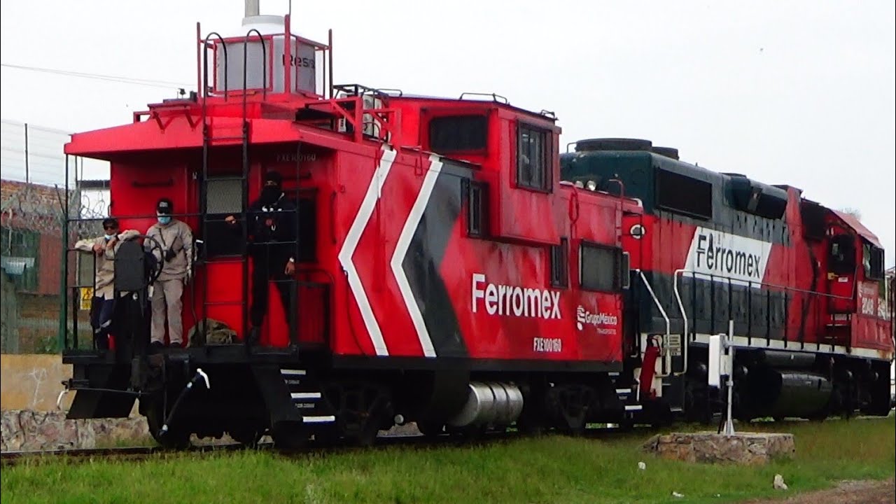 ¡DE LUJO! Nuevo Cabus FERROMEX REPINTADO en el esquema GRUPO MEXICO TRANSPORTES!