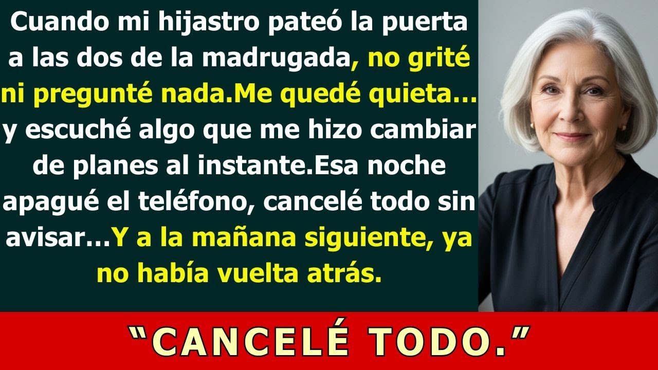 Mi hijastro pateó la puerta a las 2 a m  — Cancelé todo en silencio