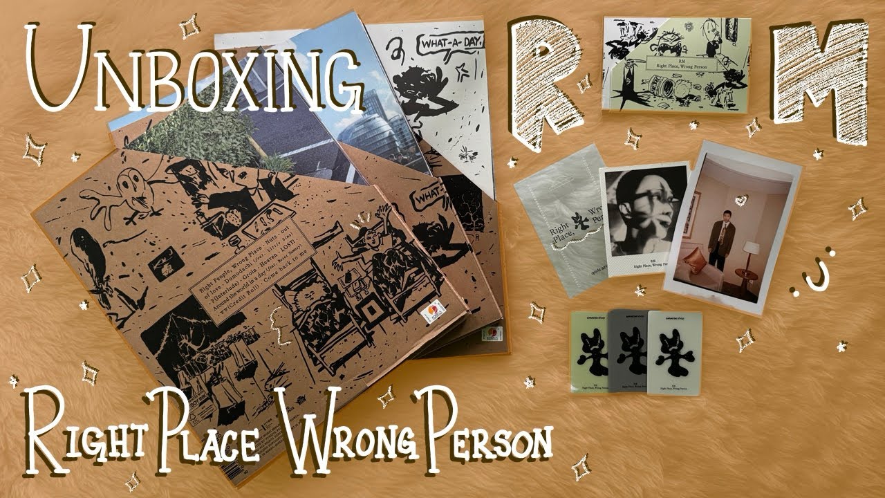 RM (BTS) - 'RIGHT PLACE, WRONG PERSON' - UNBOXING ESPAÑOL