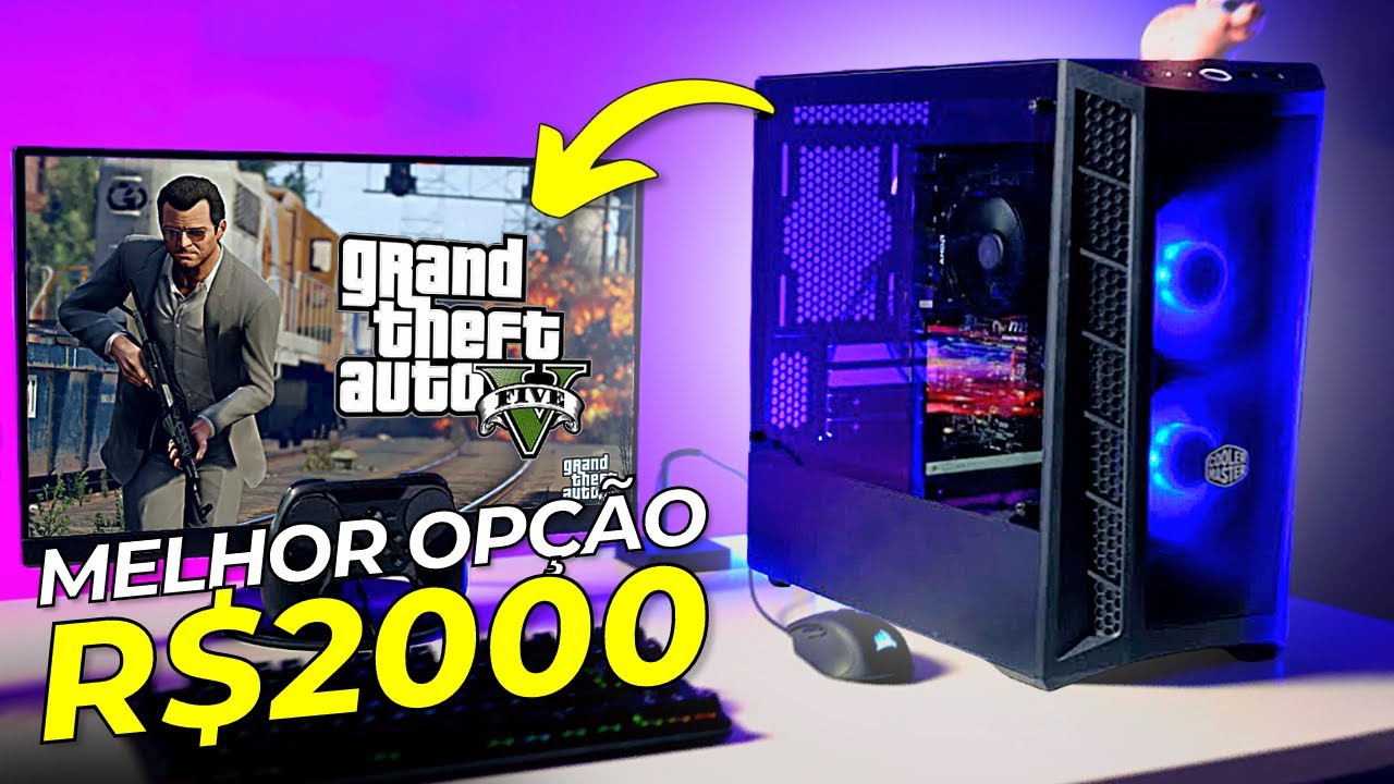 O MELHOR PC Gamer BARATO 2022 até R$2000 Reais Completo RODA TUDO