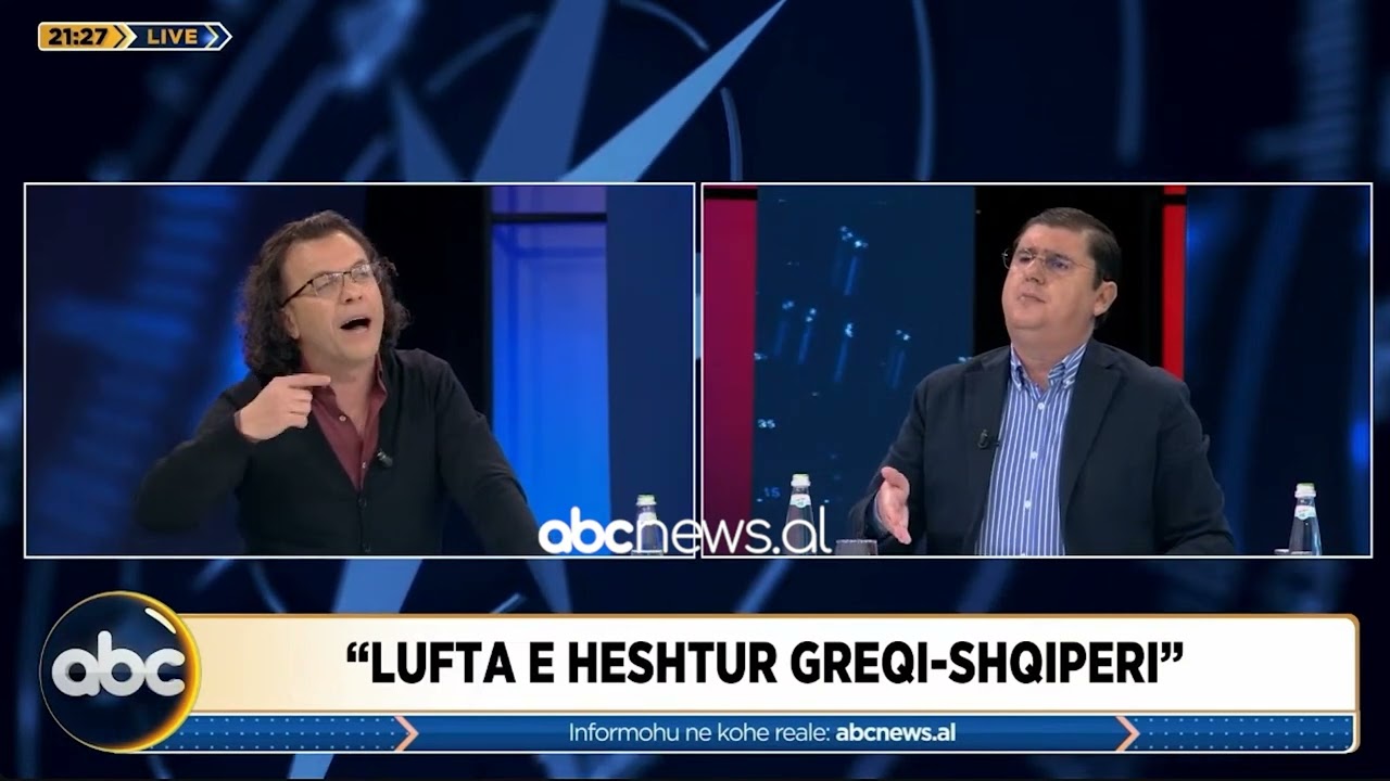 “Moj motër ule zërin”/ Degradon debati në studio, Laert Vasili i hedh ujë sekretarit të OMONIA-s