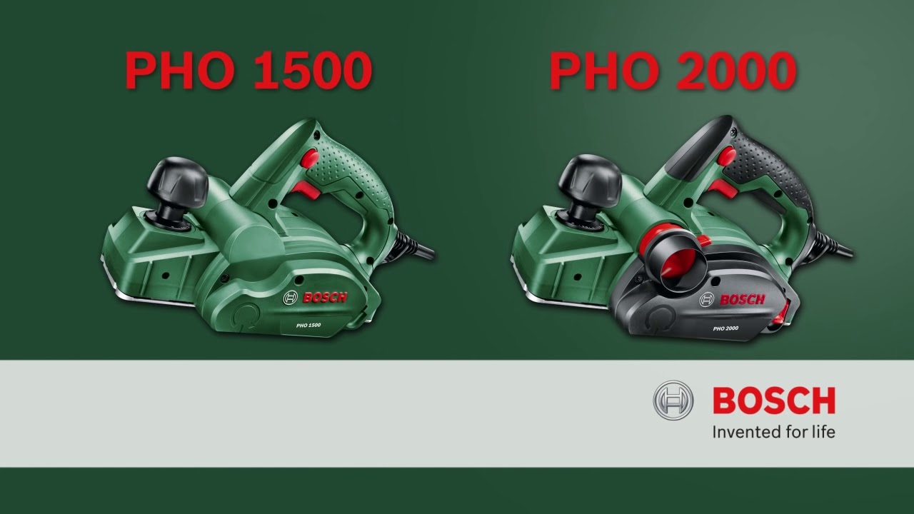 Tutorial: Elektrohobel PHO 1500 und PHO 2000 von Bosch