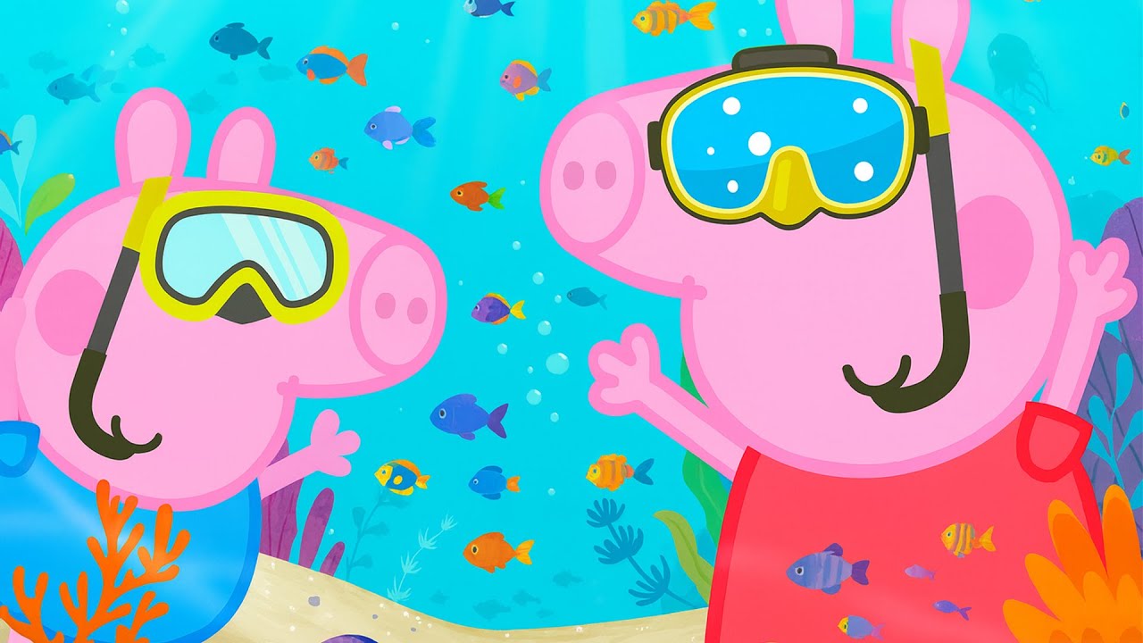 Peppa & George Go Snorkeling! 🌊🤿 Underwater Adventure Begins | Funny Peppa Pig Animation