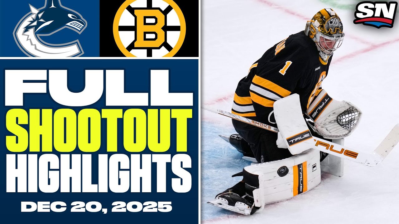Vancouver Canucks at Boston Bruins | FULL Shootout Highlights - December 20, 2025