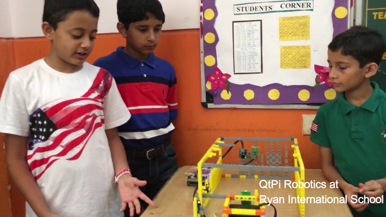 QtPi Robotics Ryan International students show us the Automated Parking Garage