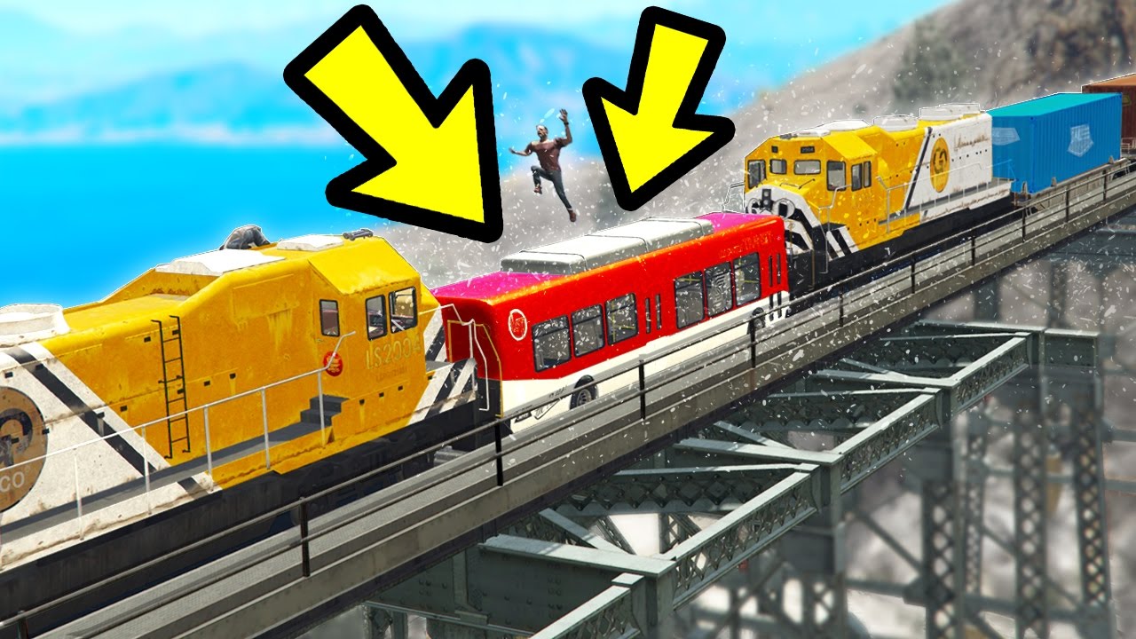 СМОЖЕТЕ ЛИ ВЫ ОСТАНОВИТЬ КАТАСТРОФУ ПОЕЗДА В GTA 5? (Невероятно)