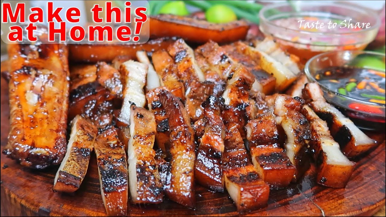 Inihaw na Pork Belly ❗️Barbecue Marinade Recipe Filipino Style  💯👌 Tender Pork Belly -