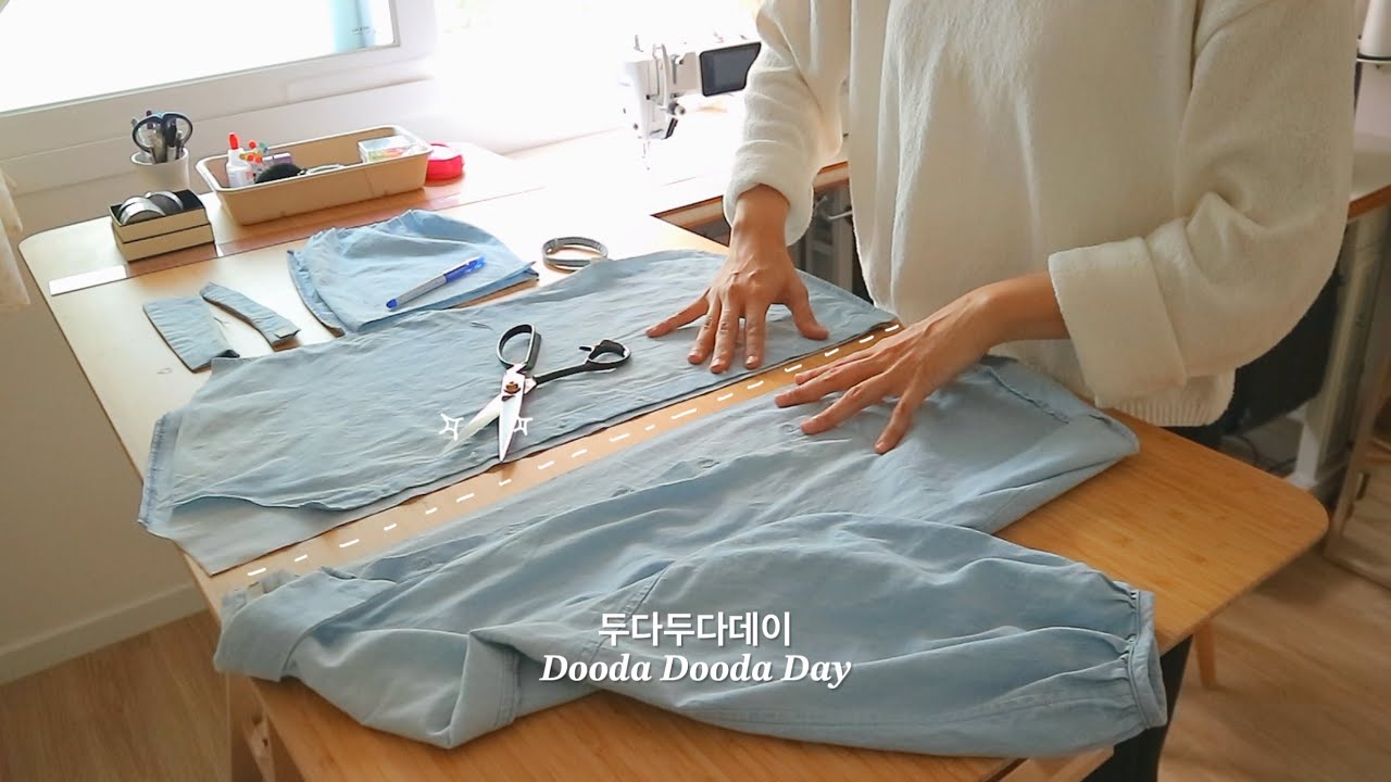 아끼는 옷이라 버릴 수 없을 때 | 오래된 셔츠의 해체와 재제작 & 소잉팩토리 쇼핑  | Sewing Vlog