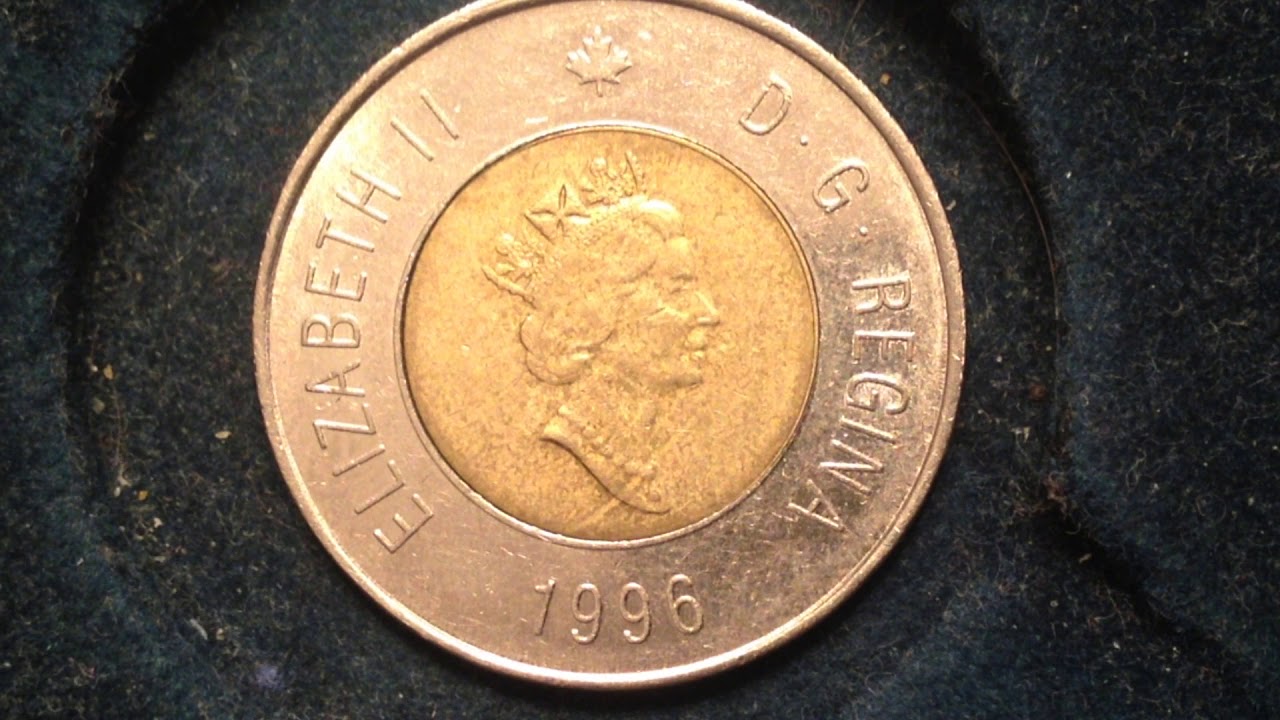 1996 & 2002 Canada Two Dollar Coins