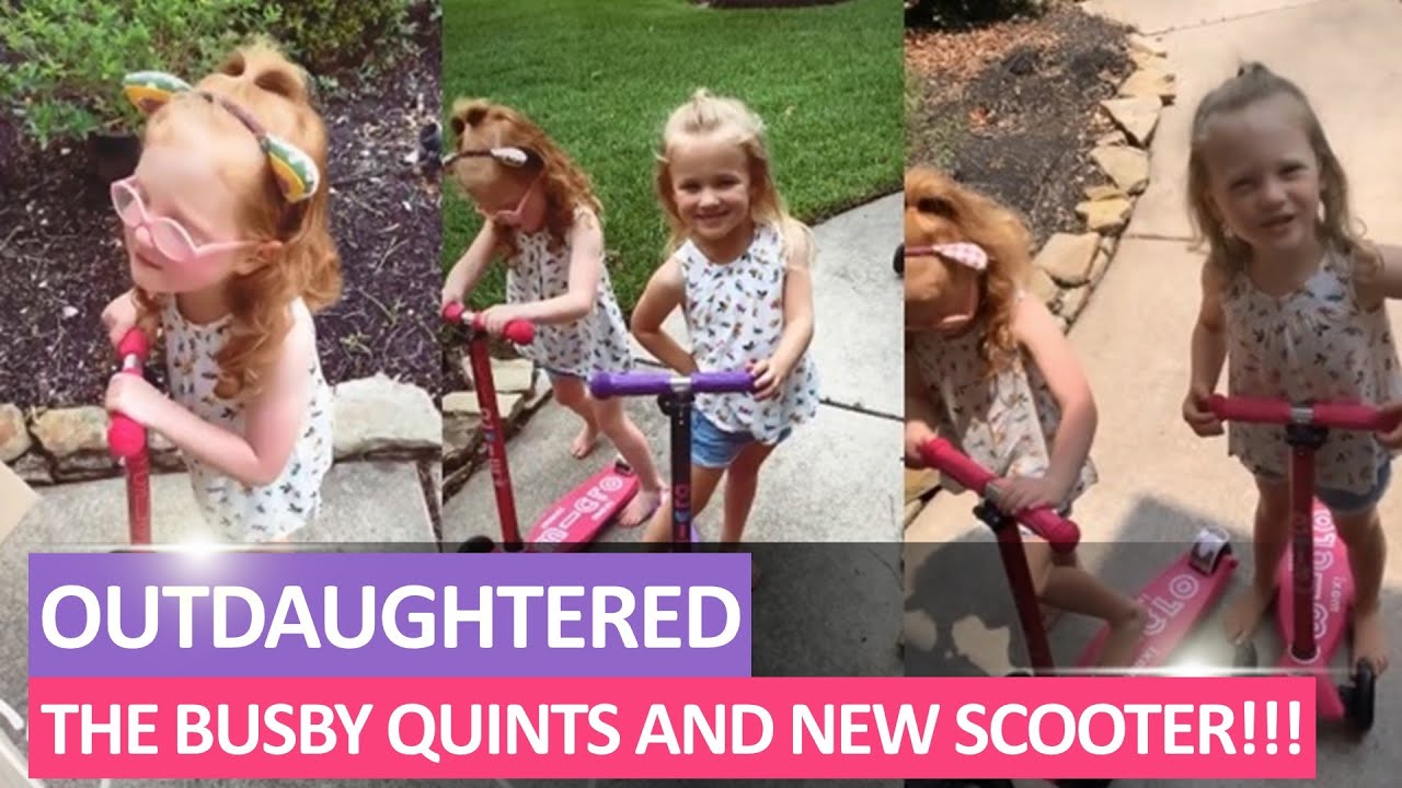 WATCH!!! 'Outdaughtered': Adam And Danielle Busby Giving The Quints New Scooter And They SO HAPPY!!!