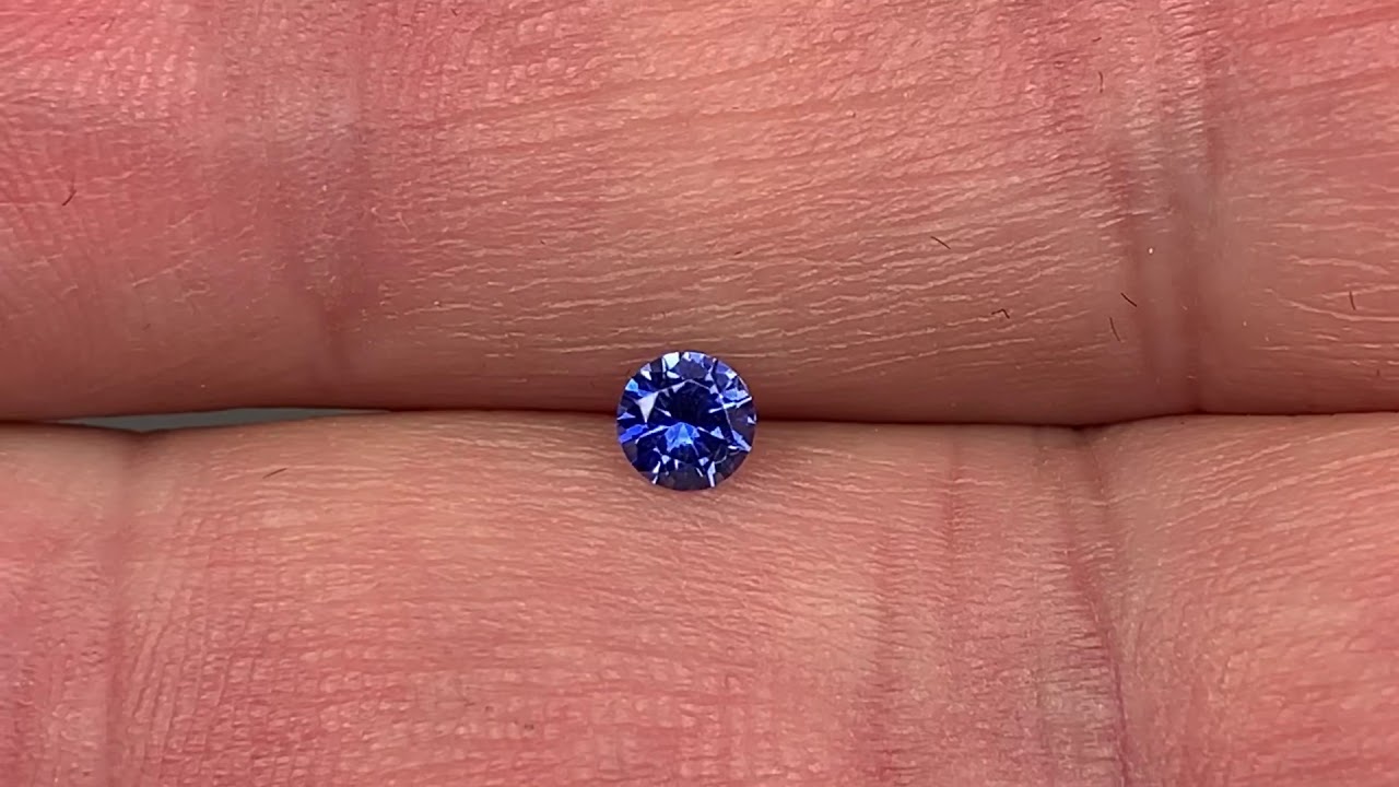 Genuine Precision Diamond Cut Round Genuine Blue Sapphire in Grade AAA at AfricaGems