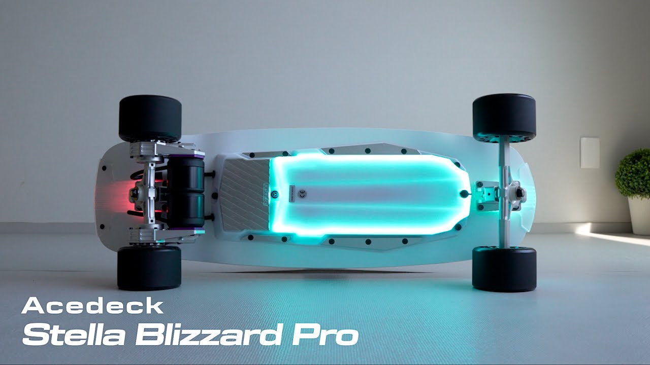 #300 Acedeck® Stella Blizzard Pro Mini Electric Skateboard - The most powerful and beautiful mini