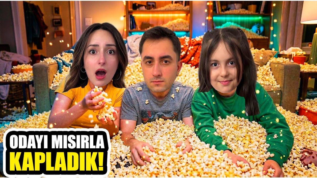 ZEYNEP’E KIŞKIRTMA !! ODASINI MISIRLA KAPLADIK !! HİRANUR & ZEYNEP 