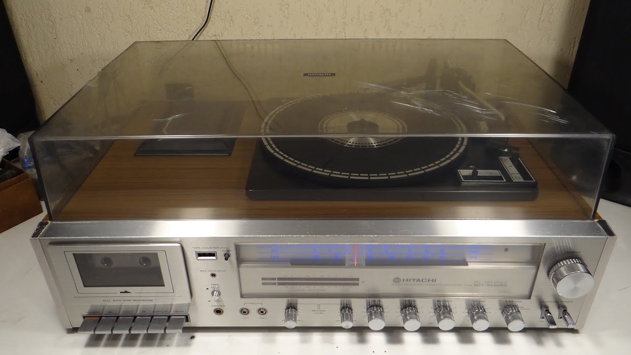 CENTRO MUSICAL TURNTABLE HITACHI SDT-9420RS JAPON 1979 RESTAURACION P2