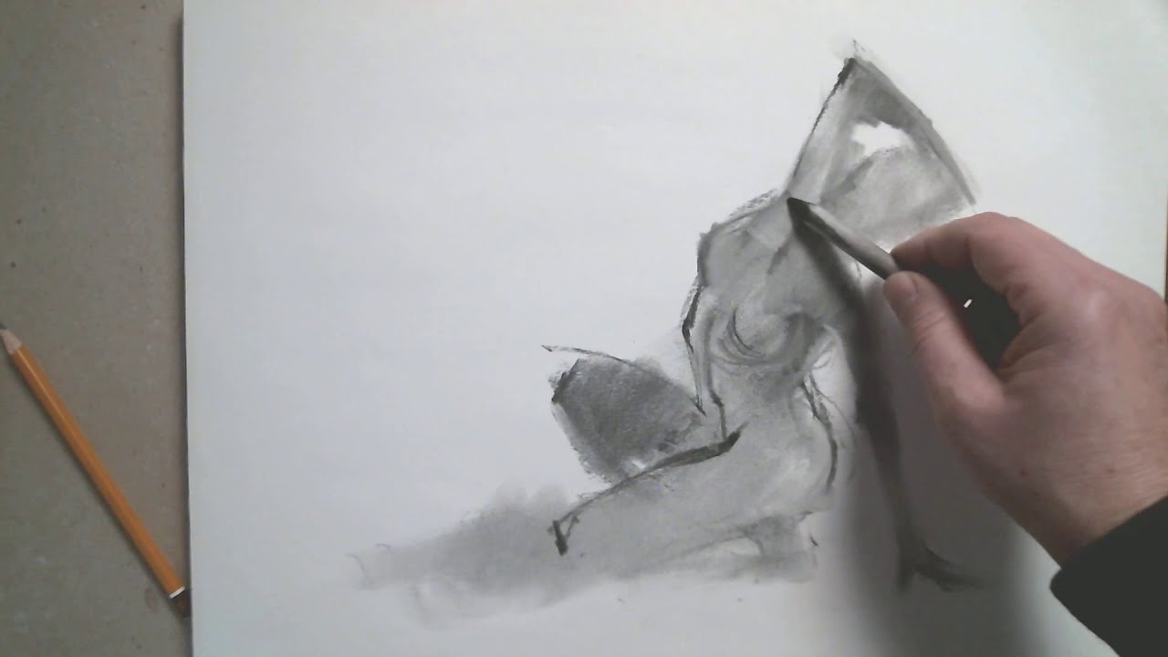 #humanfiguredrawing #drawing #art Quick figure drawing nr 1. with charcoal.