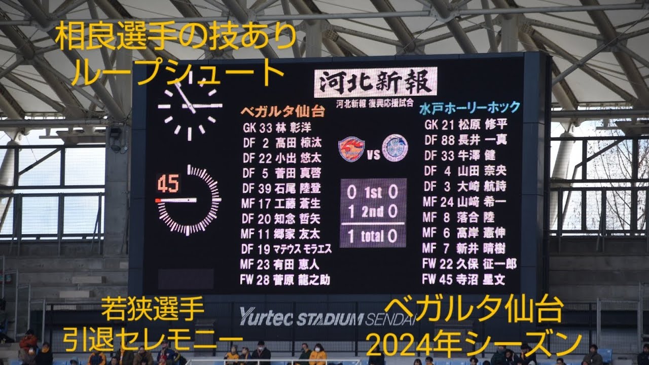 ベガルタ仙台　2024年シーズン第3節　ホーム開幕戦　vs水戸ホーリーホック
