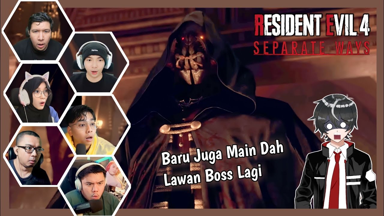 Reaksi Gamer Saat Ada Wong dan Luis Bertemu Dengan Pesanta | Resident Evil 4 DLC Separate Ways