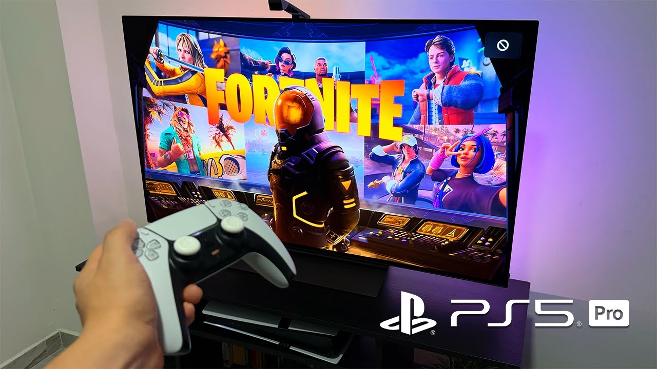 Lg Oled C4 + Fortnite PS5 Pro Gameplay 4K 120 FPS