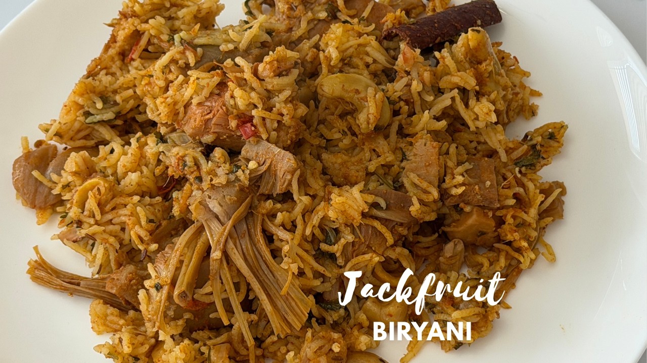Quick & Easy Jackfruit Biryani | Meat-style biryani but 100% plant-based