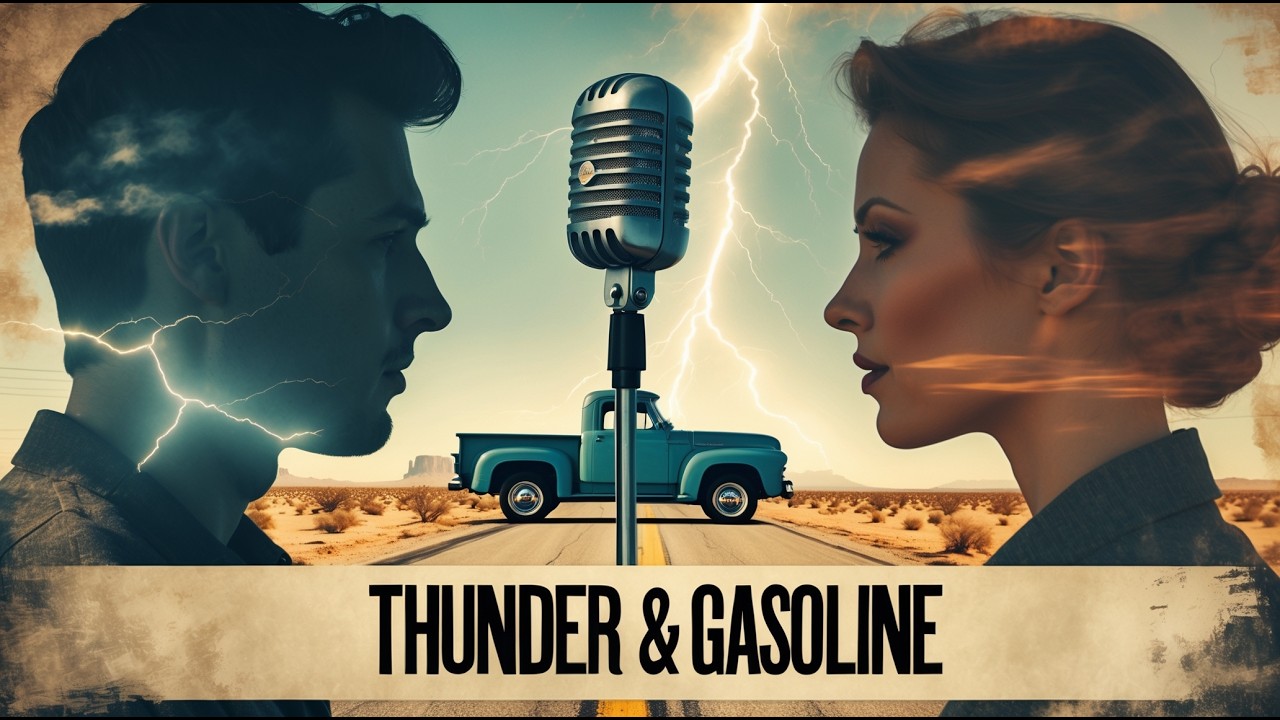 Thunder & Gasoline - Gritty Outlaw Country Duo (Official Lyric Video)