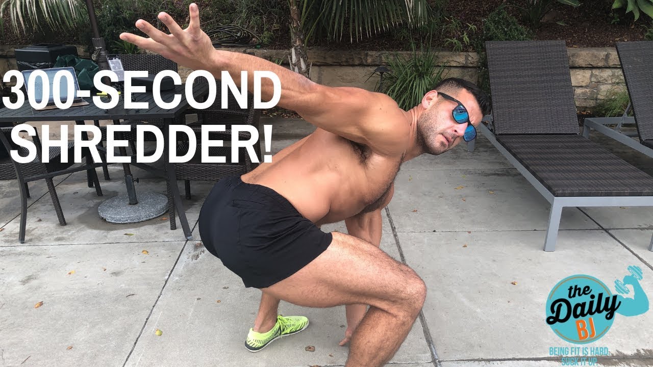 300-SECOND SHREDDER! | BJ Gaddour Your Body Is Your Barbell Workout