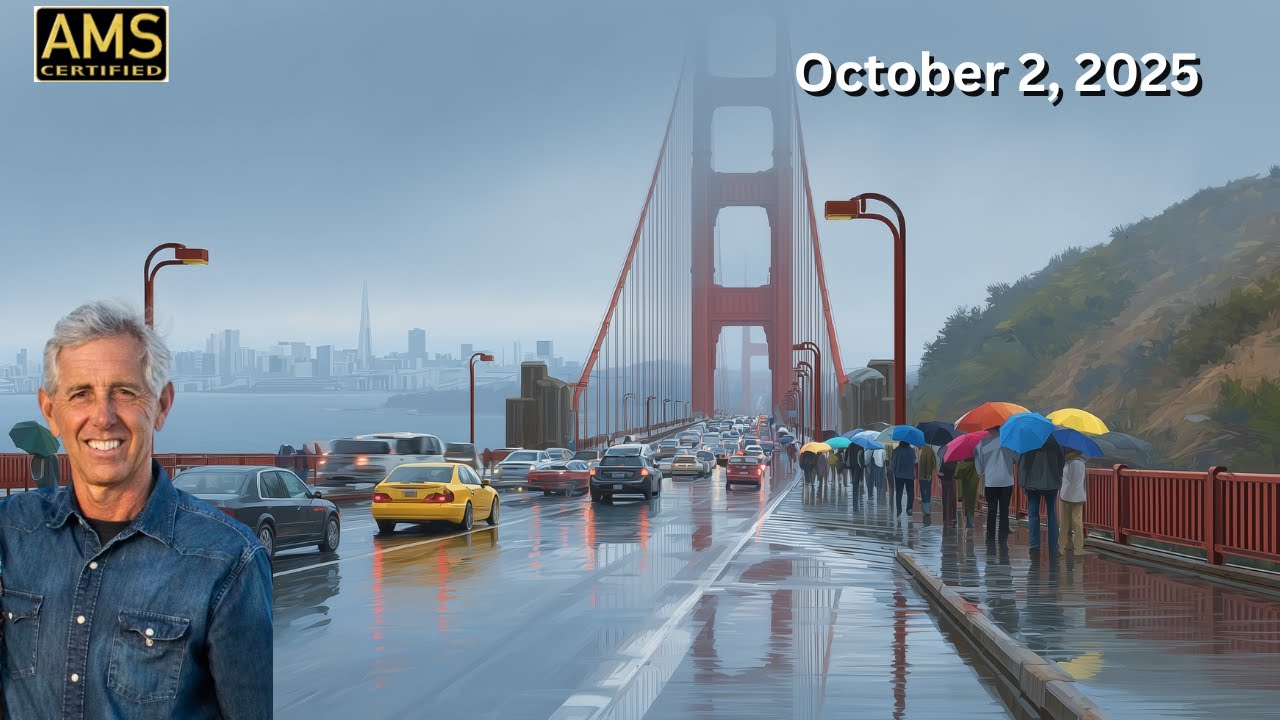 Rainy Bay Area Morning Commute | Scattered Showers & Storms Possible | Fire Danger Eases