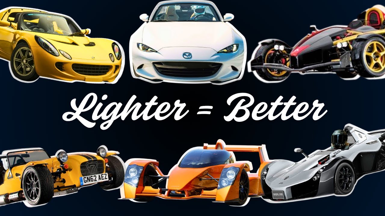 My obsession with Lightweight Sportscars and Why Modern heavyass Cars are Slogs Rant