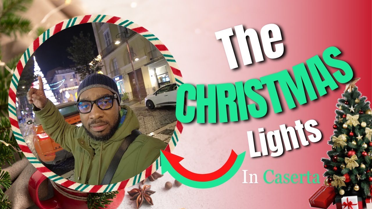 The 2023 christmas lights in Caserta, Italy.