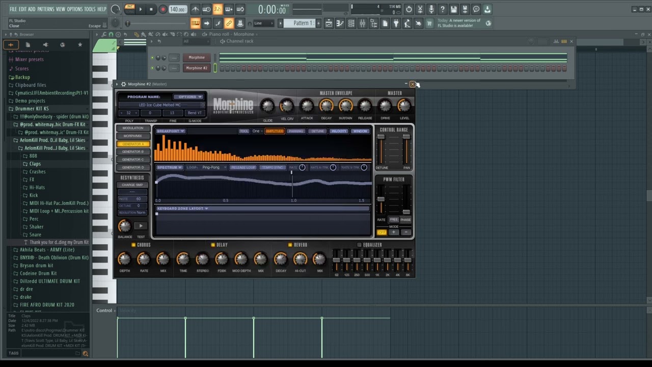 Como Fazer  melodia facilmente com morphine #flstudio   (EM #3MINUTOS) #trap