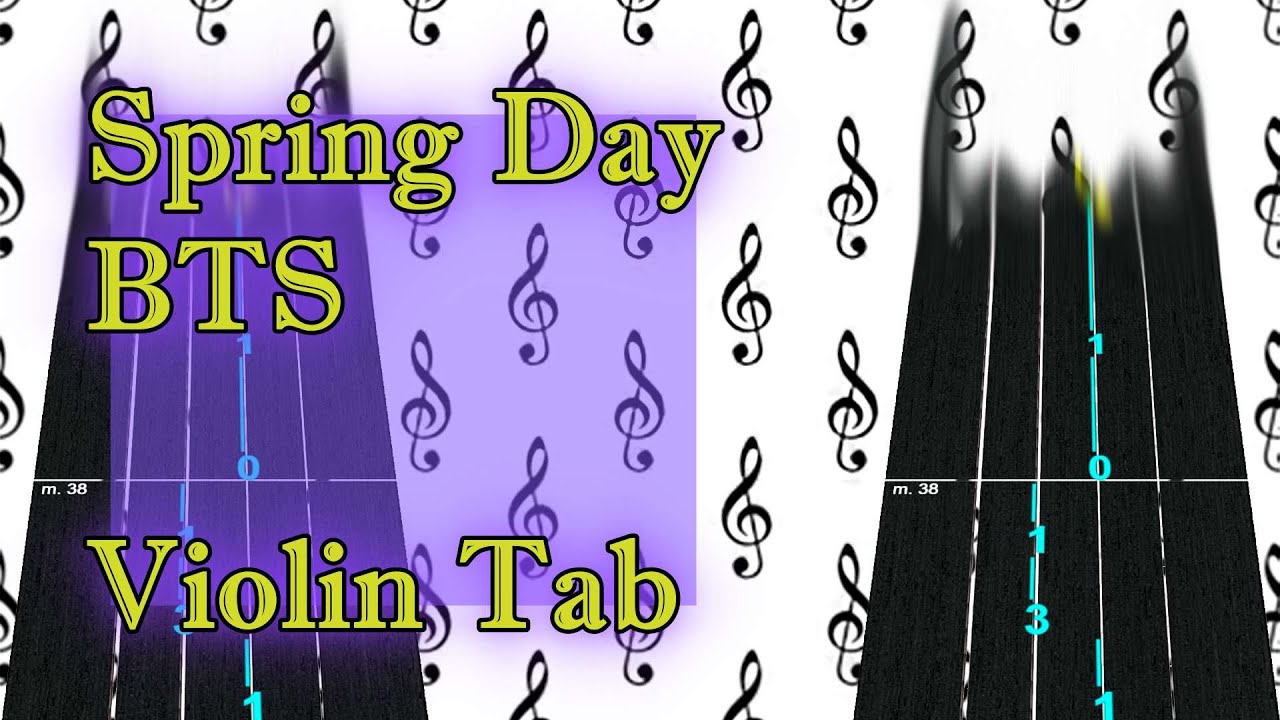 Spring Day BTS Violin Tab Tutorial