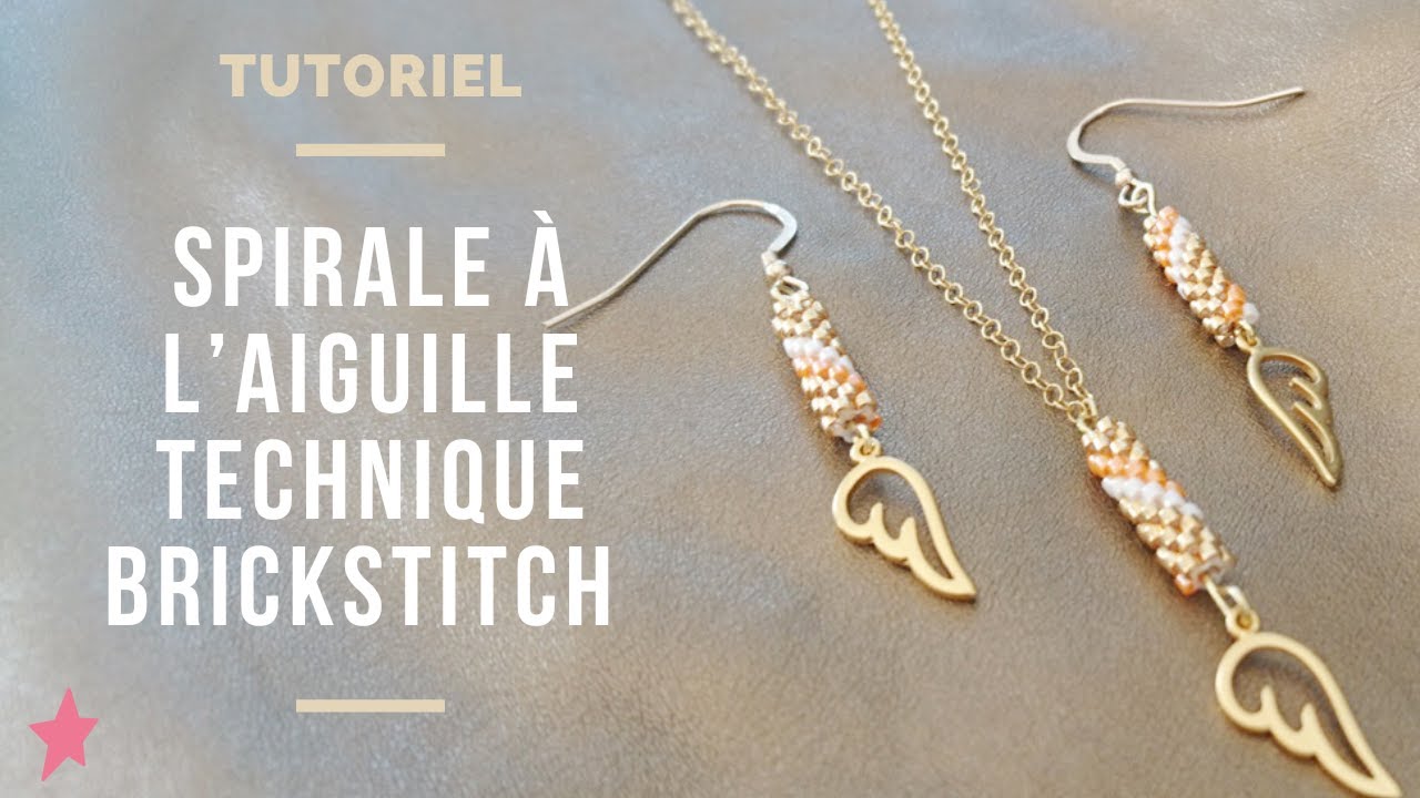 DIY ┋ PARURE BIJOUX PERLES - MIYUKI // SPIRALE à L'AIGUILLE - Technique BRICKSTITCH TUBULAIRE