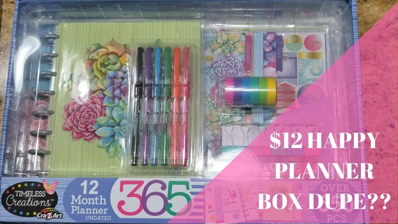 $12 HAPPY PLANNER BOX KIT DUPE??? | WALMART PLANNER UNBOXING