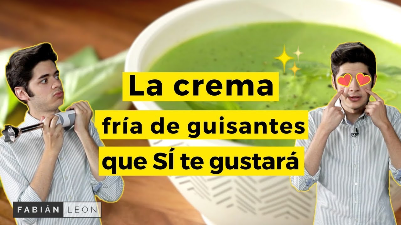 Crema fría de Guisantes con Albahaca // ¡Fliparás con el resultado!