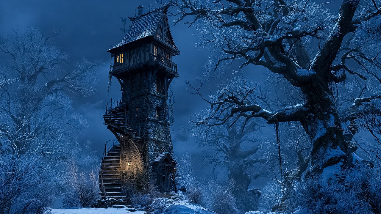 Winter Silence Under Towering Oak Trees | Medieval Music for Calm & Focus