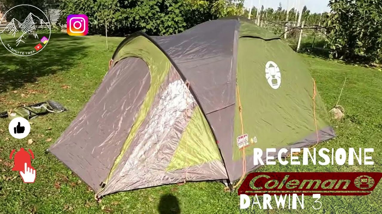 RECENSIONE E MONTAGGIO TENDA COLEMAN DARWIN 3 ESTIVA