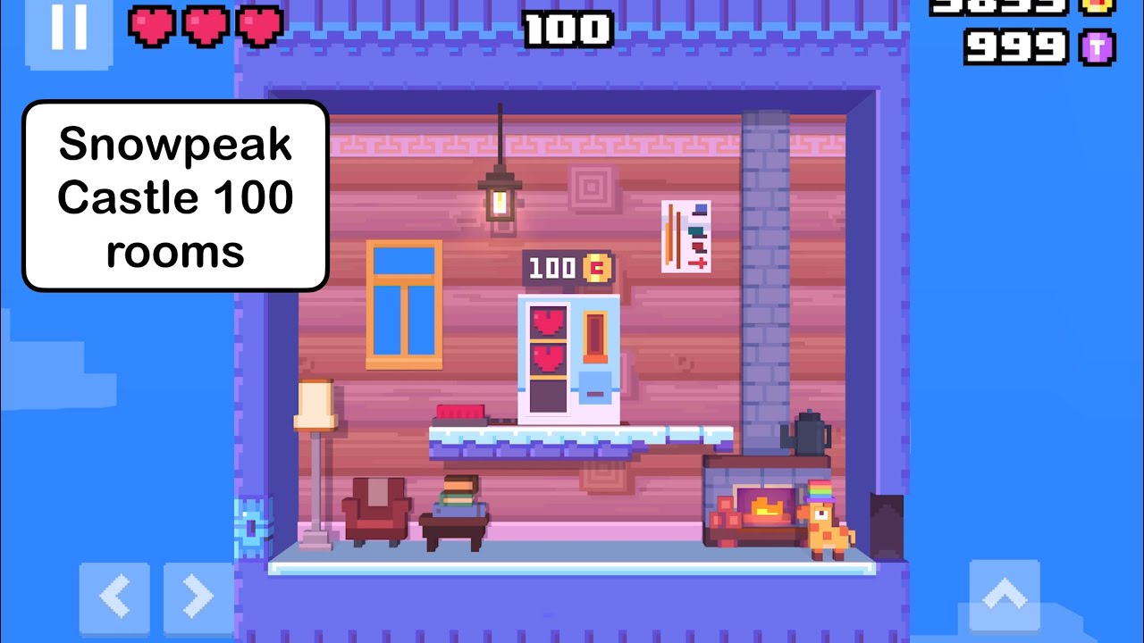 Snowpeak Castle 100 rooms and unlocking skier - CRC