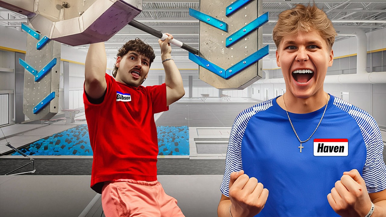 Haven and Gibson Try AMERICAN NINJA WARRIOR!