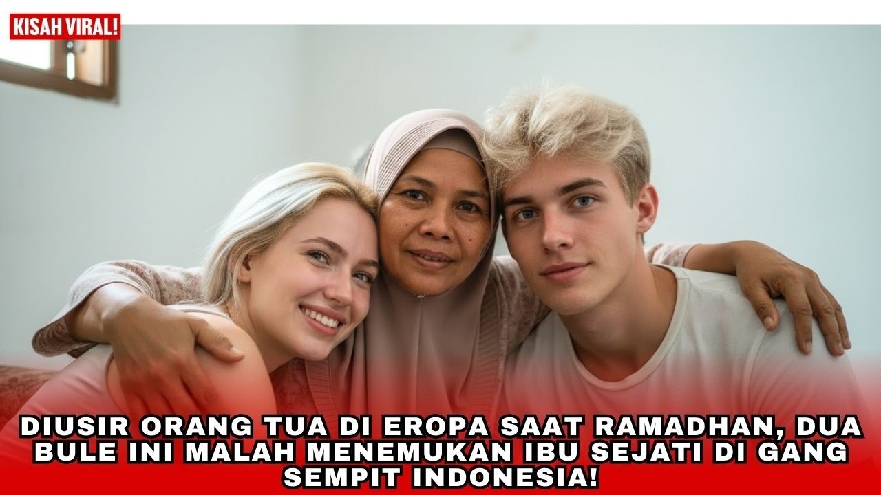 DIUSIR ORANG TUA DI EROPA, DUA BULE INI MENANGIS SAAT DAPAT PELUKAN IBU DI INDONESIA SAAT RAMADHAN!